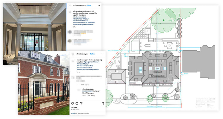 An architectural planning document of the Somerlese mansion